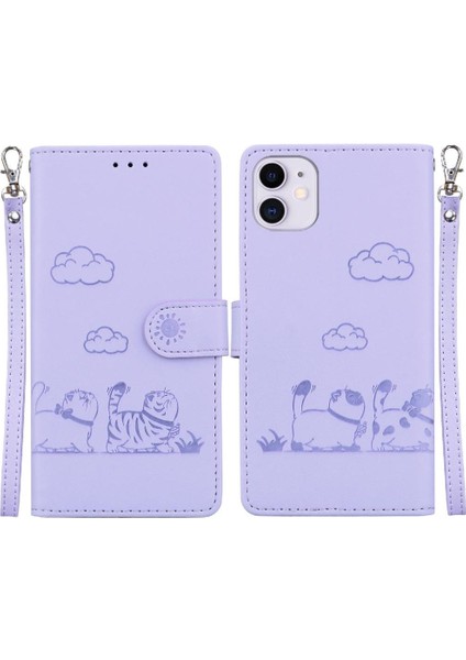 Iphone 11 Için Flip Case Pro Max Kart Yuvası Tutucu Kickstand Deri Cüzdan (Yurt Dışından)