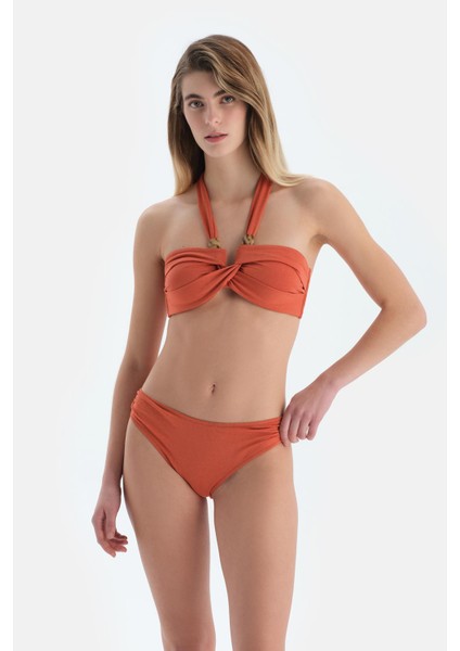 Kahverengi Normal Bel Bikini Alt