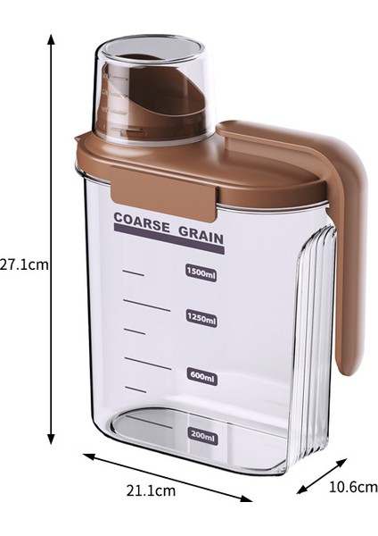 Gıda Sınıfı Mutfak Saklama Kavanozu Tahıl Saklama Kutusu Ölçekli Pet Kedi Köpek Maması Şeffaf Plastik Saklama Kavanozu (Yurt Dışından)