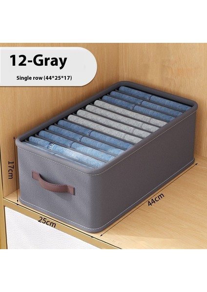 Pamuklu Keten Pantolon Saklama Kutusu Ev Gardırop Bölmelendirme Düzenleme Kutusu Giysi Koymak Için Saklama Sepeti Çekmece Katmanlama Er Çift Sütun (Yurt Dışından)