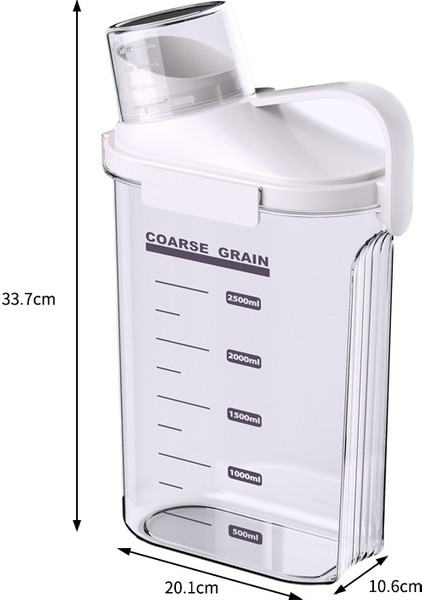 Gıda Sınıfı Mutfak Saklama Kavanozu Tahıl Saklama Kutusu Ölçekli Pet Kedi Köpek Maması Şeffaf Plastik Saklama Kavanozu (Yurt Dışından)