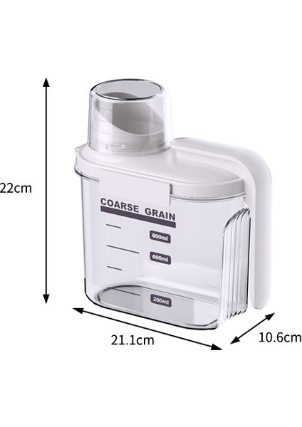 Gıda Sınıfı Mutfak Saklama Kavanozu Tahıl Saklama Kutusu Ölçekli Pet Kedi Köpek Maması Şeffaf Plastik Saklama Kavanozu (Yurt Dışından)