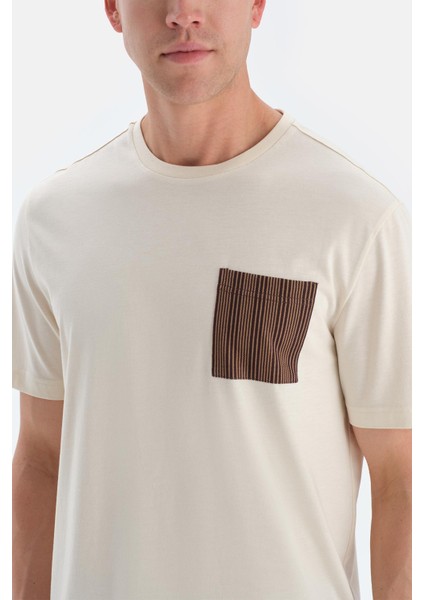 Ekru Cep Detaylı Kısa Kollu Tişört Şort Pijama Takımı indirimleri