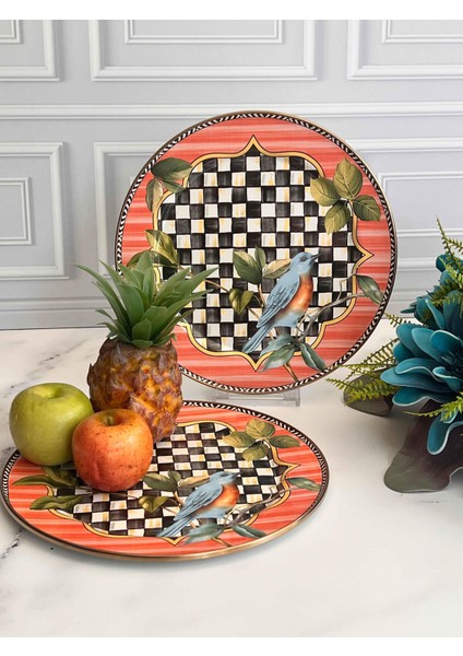 Paradise Emaye 2'li Servis Tabağı 30 cm