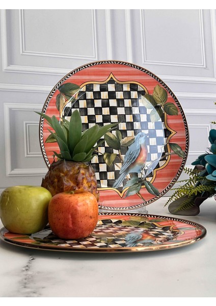 Paradise Emaye 2'li Servis Tabağı 30 cm