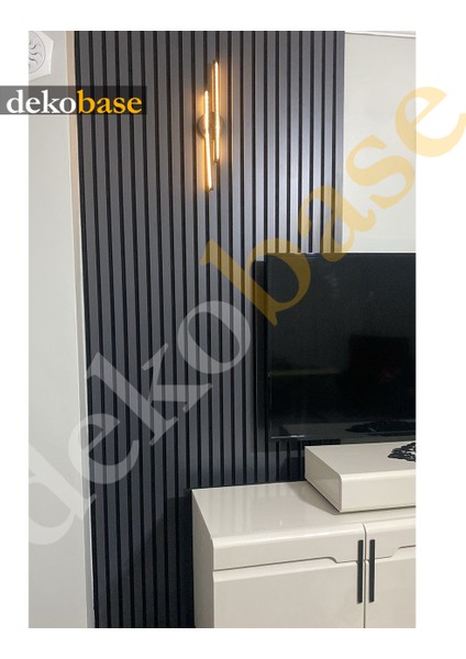 Antrasit (2 Adet) 60X240CM Yeni Nesil Akustik Ahşap Duvar Paneli indirimleri