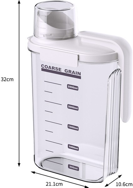 Gıda Sınıfı Mutfak Saklama Kavanozu Tahıl Saklama Kutusu Ölçekli Pet Kedi Köpek Maması Şeffaf Plastik Saklama Kavanozu (Yurt Dışından)