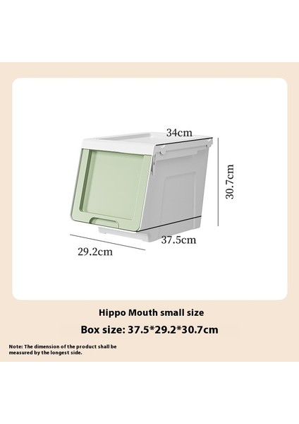 Su Aygırı Ağzı Saklama Kutusu Ev Kıyafetleri ve Oyuncaklar Düzenleme Kutusu Saklama Kutusu Plastik Saklama Dolabı (Yurt Dışından)