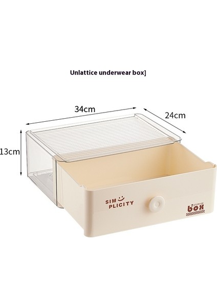 Çekmece Saklama Kutusu Şeffaf Bölme Masaüstü Istiflenebilir Raf Küçük Düzenleyici (Yurt Dışından)