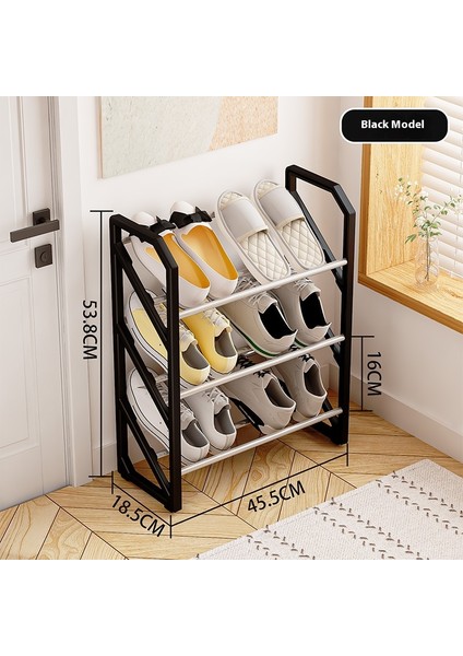 Basit Ev Merni Ayakkabı Rafı Çok Fonksiyonlu Çelik Boru Montajı Ayakkabı Rafı Öğrenci Yurdu Toz Geçirmez Raflar Mern Ayakkabı Rafı (Yurt Dışından)