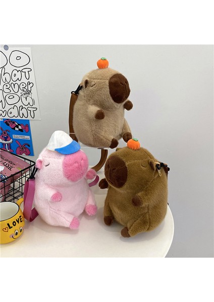 Capybara Sırt Çantası Sevimli Peluş Oyuncak Bebek Bebek Tatil Hediyesi (Yurt Dışından) fiyatları