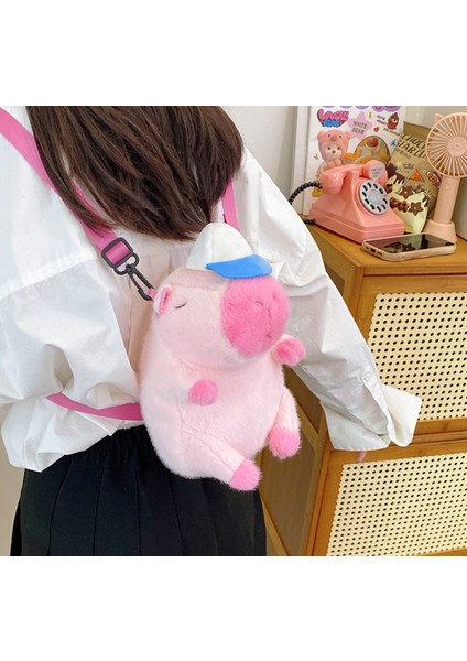 Capybara Sırt Çantası Sevimli Peluş Oyuncak Bebek Bebek Tatil Hediyesi (Yurt Dışından) fırsatları