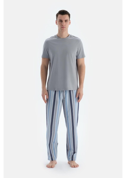 Multicolor Çizgili Dokuma Pantolon fırsatları