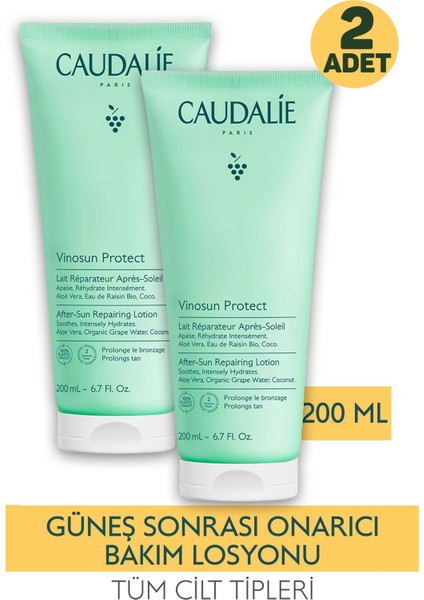 Vinosun After Sun Repairing Lotion 200 ml 2 Adet