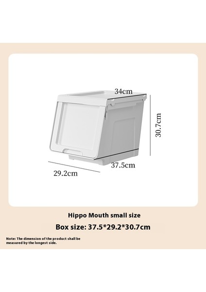Su Aygırı Ağzı Saklama Kutusu Ev Kıyafetleri ve Oyuncaklar Düzenleme Kutusu Saklama Kutusu Plastik Saklama Dolabı (Yurt Dışından)