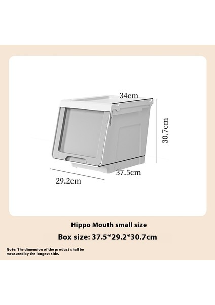 Su Aygırı Ağzı Saklama Kutusu Ev Kıyafetleri ve Oyuncaklar Düzenleme Kutusu Saklama Kutusu Plastik Saklama Dolabı (Yurt Dışından)