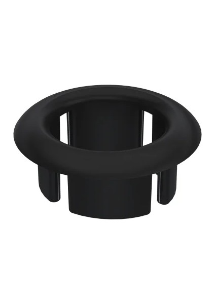 Lavabo Su Taşma Yüzüğü – A Tipi Mat Siyah 5 Li Paket