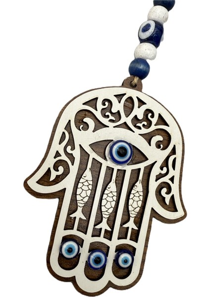 Ahşap Fatma Ana Eli Duvar Dekoru Nazar Boncuğu, El Yapımı Hediyelik Eşya fiyatları