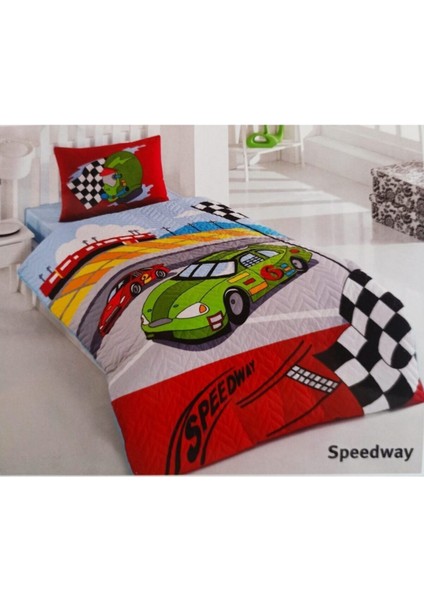 Kristal Kapitoneli Nevresim Takımı Tek Kişilik- Speedway