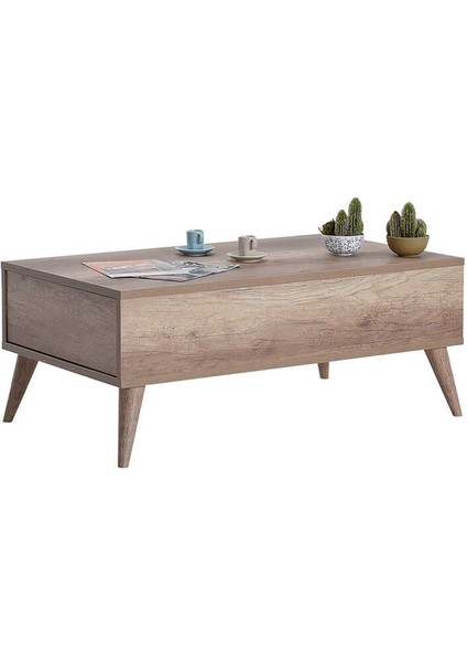 Retro Tek Çekmeceli Dikdörtgen Orta Sehpa Tori indirimleri