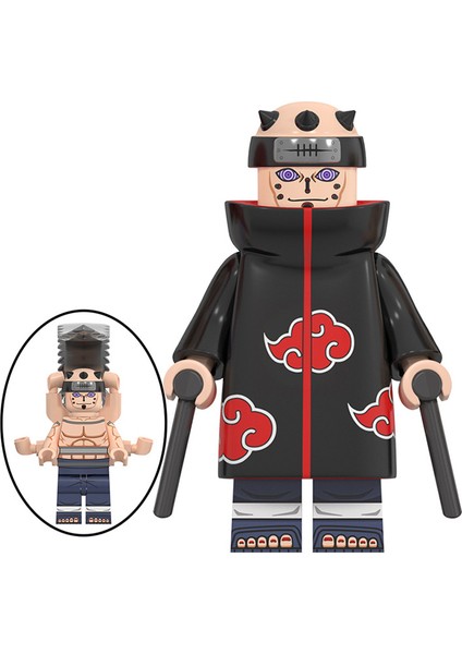 Naruto Yapı Taşları Minifigure Küçük Parçacık Takılabilir Bebek Oyuncak Çantası (Yurt Dışından)