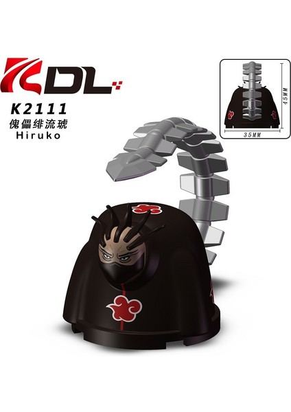 Naruto Yapı Taşları Minifigure Küçük Parçacık Takılabilir Bebek Oyuncak Çantası (Yurt Dışından)