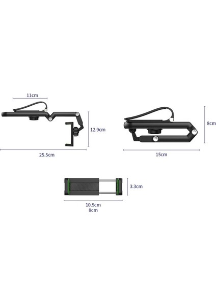 Pratik 1080° Dönebilen Çok Fonksiyonlu Telefon Tutucu CM-103