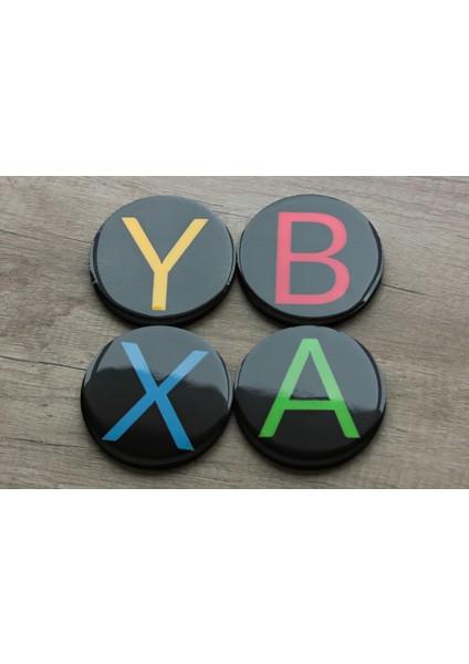 Ylndesign Wood&craft Xbox Temalı El Boyaması ve Epoksi Kaplamalı Bardak Altlıkları