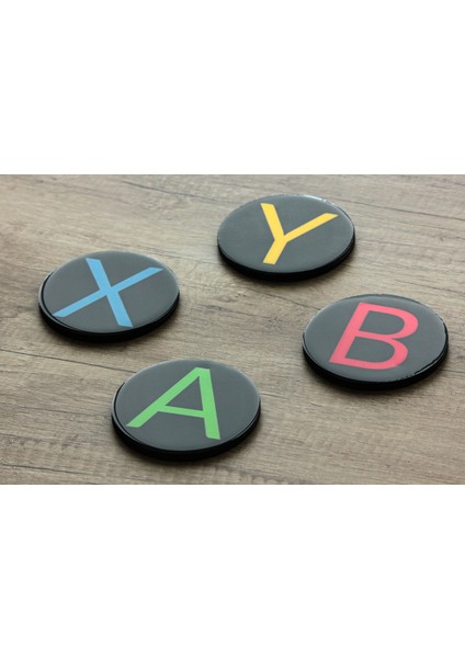 Ylndesign Wood&craft Xbox Temalı El Boyaması ve Epoksi Kaplamalı Bardak Altlıkları