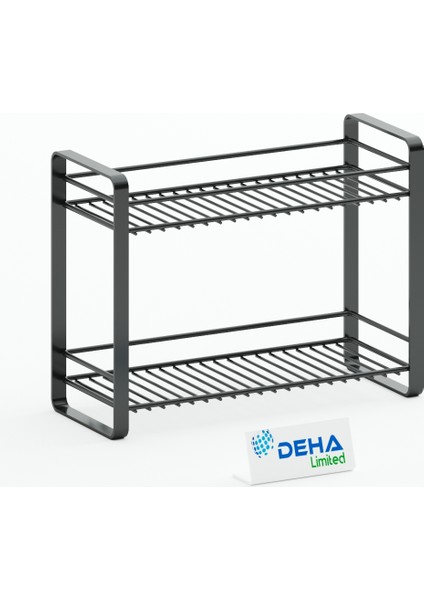 Masa Tezgah Üstü Düzenleyici Metal Organizer Raf Banyo Mutfak Rafı Baharatlık Makyaj Standı fırsatları