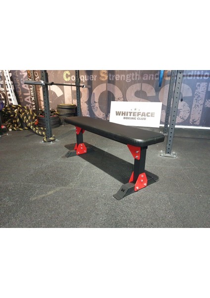 Crossfit Düz Bench Sehpası Kırmızı