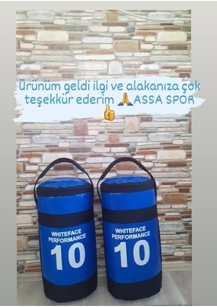 Pomem Sınav Ağırlık Çantası 10 kg Mavi 2 Adet