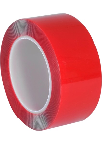 Çift Taraflı Şeffaf Silikon Bant Montaj Bandı 48 mm x 2 Metre Güçlü Çok Amaçlı Yapıştırıcı 1 Adet