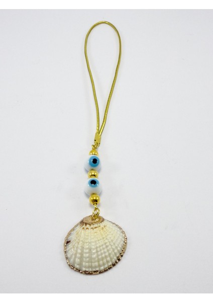 Özel Tasarım Tek Ürün Cam Nazar Boncuğu Deniz Kabuğu Araba Dikiz Ayna Süsü, Yeni Araba Hediyesi fırsatları