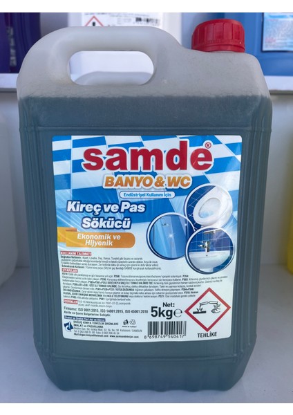 Kireç ve Pas Sökücü Wc ve Banyo 5 kg
