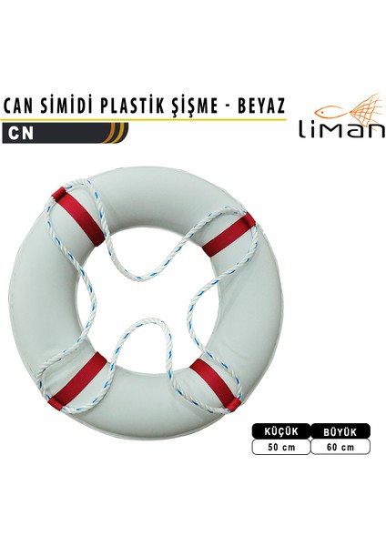 Can Simidi Plastik Şişme - Beyaz