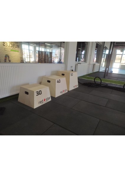 Plyometrik Ahşap Sehpa 3'lü Set modelleri