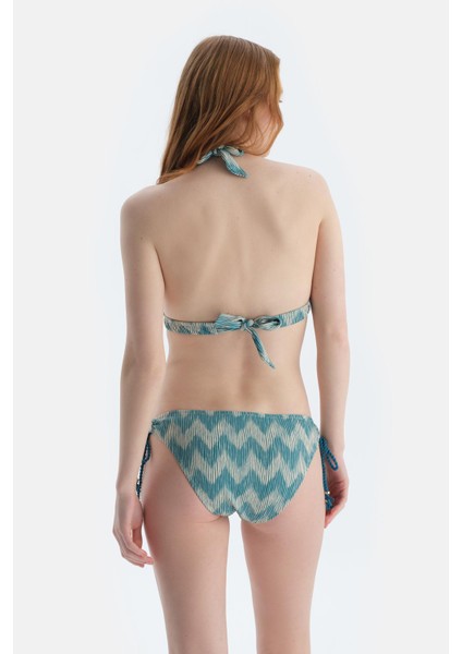 Multicolor Üçgen Geniş Bikini Üst fiyatları