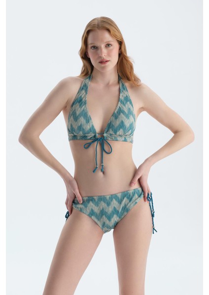 Multicolor Üçgen Geniş Bikini Üst fırsatları