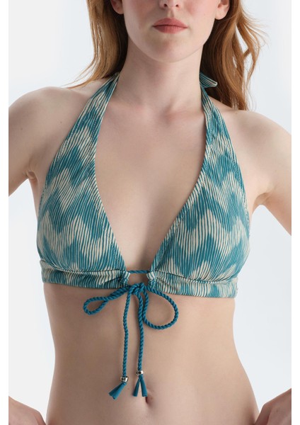 Multicolor Üçgen Geniş Bikini Üst indirimleri