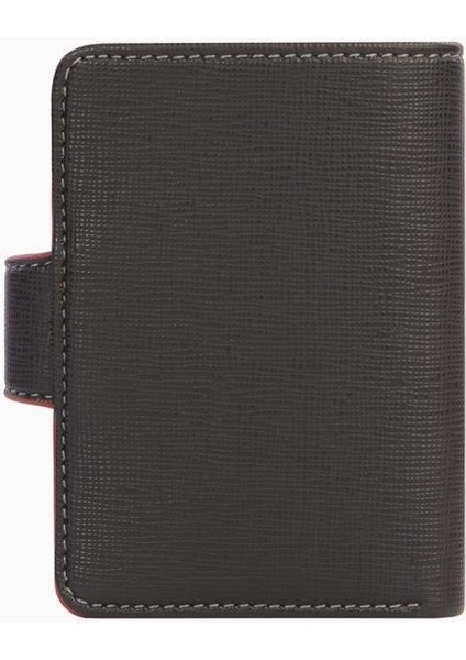 Küçük Boy Şeffaf Bölmeli Unisex Kartlık - 2519 - Siyah/kırmızı indirimleri