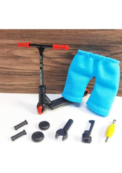 Mini Alaşımlı Parmak Scooter Model Seti Mini Parmak Scooter Etkileşimli Parmak Oyuncak Yenilik Duyusal Aktivite Parmak Scooter Kaykay Seti (Yurt Dışından)