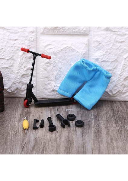 Mini Alaşımlı Parmak Scooter Model Seti Mini Parmak Scooter Etkileşimli Parmak Oyuncak Yenilik Duyusal Aktivite Parmak Scooter Kaykay Seti (Yurt Dışından)
