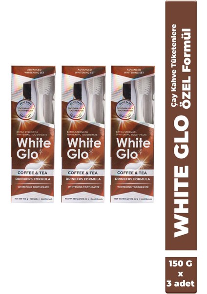 Çay -Kahve İçenlere Beyazlatıcı Diş Macunu 150g Avantajlı Paket X 3 Adet fiyatları