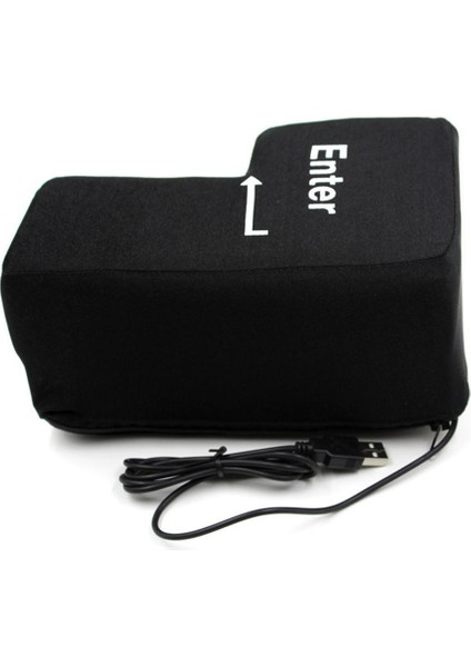 Büyük Enter Düğmesi USB Enter Düğmesi Yetişkin Yastık Öğle Uykusu Ofis Dekompresyon Yastığı Meslektaş ve Arkadaş Için Hediye (Yurt Dışından)