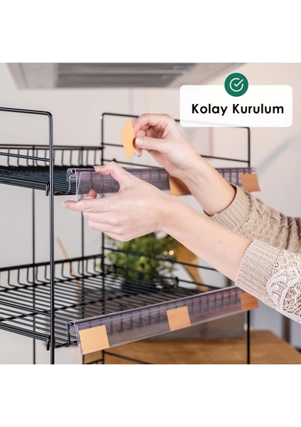 50X25 3 Katlı Tel Stand - Ürün Teşhir Standı ve Raf Organizeri | Market, Bakkal, Eczane Için Sergileme Standı indirimleri