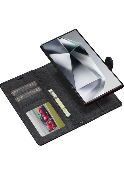 Samsung Galaxy S24 Için Flip Case Ultra Kickstand Pu Deri Cüzdan Kılıf 2 (Yurt Dışından) fırsatları