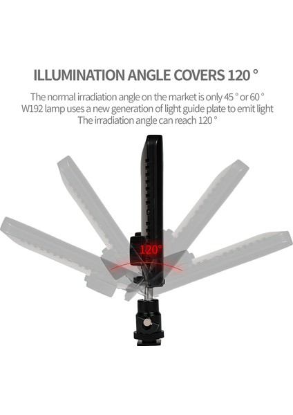 PAD192 Iki Renkli Video Işığı 3200K-5600K, 192 Led, 950LM CRI95+ (Yurt Dışından) modelleri