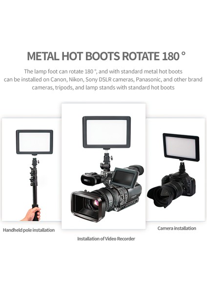 PAD192 Iki Renkli Video Işığı 3200K-5600K, 192 Led, 950LM CRI95+ (Yurt Dışından) fırsatları