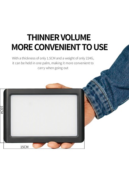 PAD192 Iki Renkli Video Işığı 3200K-5600K, 192 Led, 950LM CRI95+ (Yurt Dışından) indirimleri